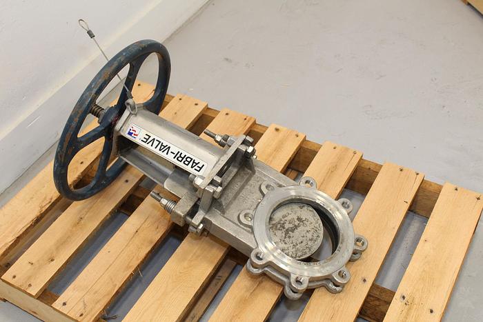 Used Fabri-Valve 6" Hand Operated Knife Gate Valve #43984