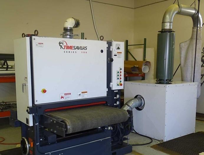 Used 2004 Timesaver 37" 137-1HPM Belt Grinding/Graining Machine