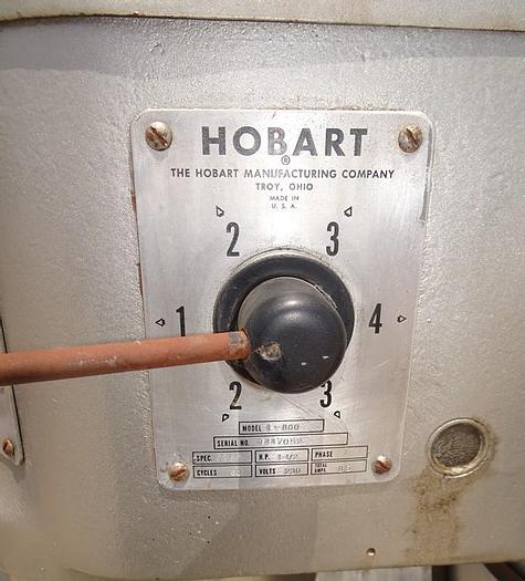 Used Mixer, Hobart, 80 Quart, S/st, Mdl L-800, 1.5 HP, A #C743055