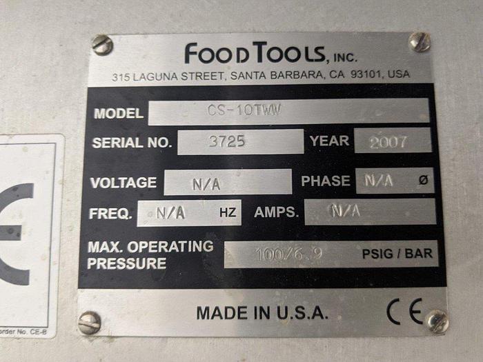 Used 2007 FoodTools CS-10TWW Sheet Cake Slicer