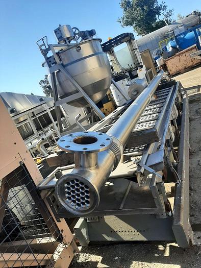 Used Heat Exchanger, Shell & Tube, 80 SF, S/st, Single Pass #C744462