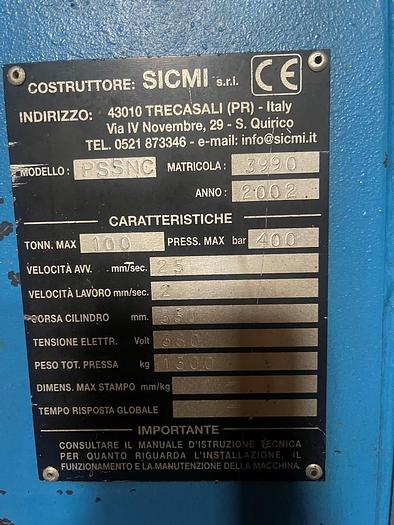 Usato 2002 SICMI PSSNC