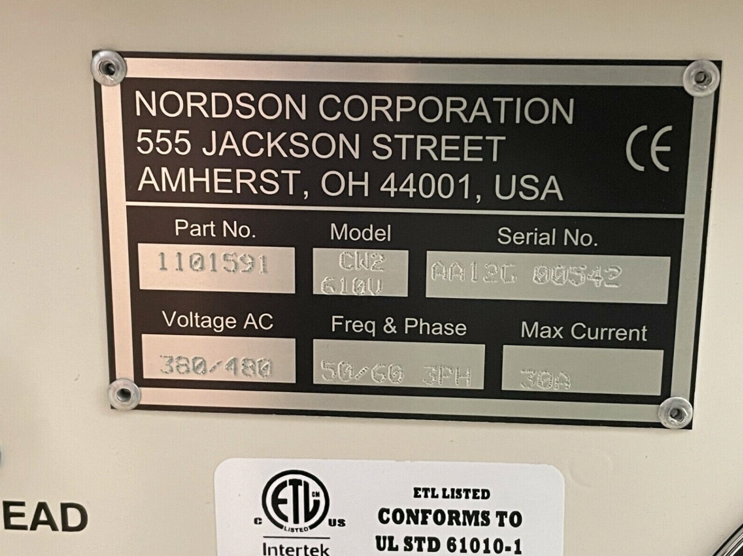 Used Nordson COOLWAVE 2 380/480V 50/60HZ MPS2-610V