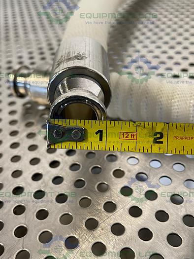 Used Sani Tech  72" Silicone Hose w/ 3/4" Sanitary Fitting