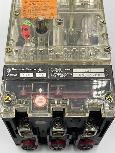Used Klockner Moeller ZM6a-125-NA, NZMH6-160
