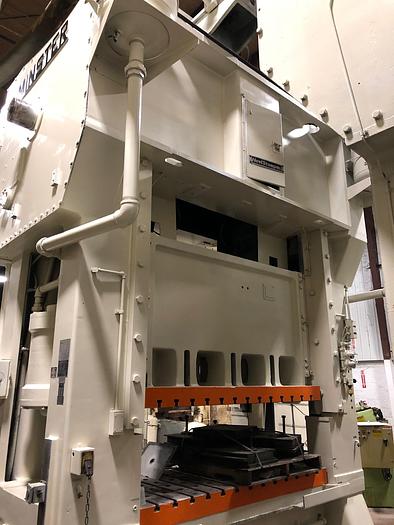 Used 400 TON MINSTER SSDC PRESS, E2-400-84-48, NEW 1985