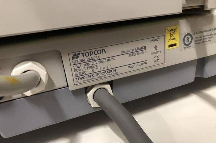 Used TOPCON TRC-NW7SF Mark II Fundus Camera