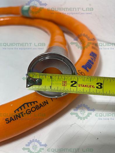 Used Saint Gobain HOSSMP-16 Pure Fit 96" Hose w/ 1" Sanitary Fitting 125PSI at 20°C