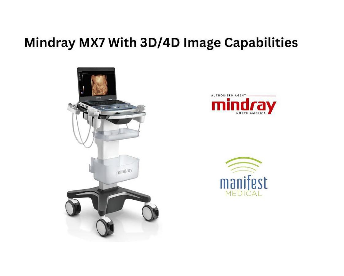 Mindray 3D/4D Probe Portable Mindray MX7 Ultrasound Machine For Sale | Manifest Medical