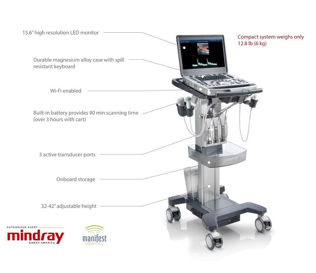 New Mindray M8 Elite Mobile Ultrasound System for Private Practice