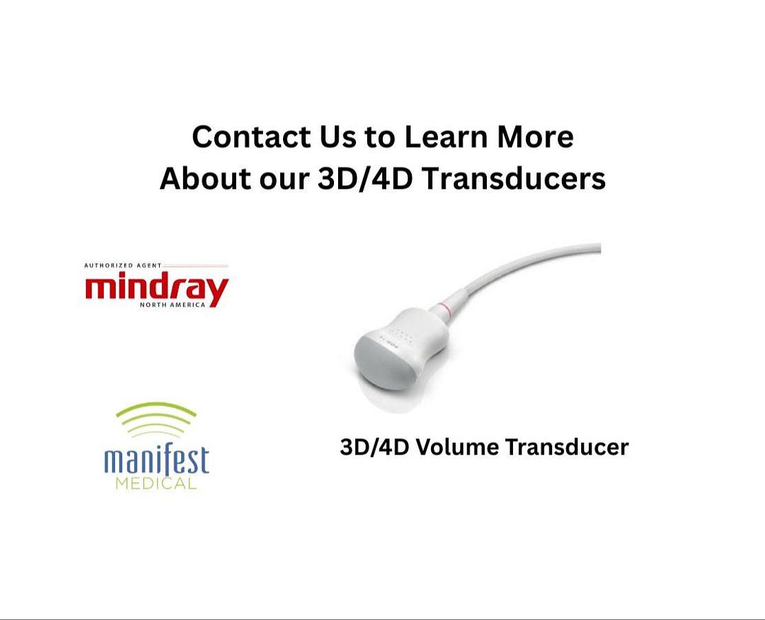 3D/4D Probe For Sale Mindray MX7 Volume Transducer | Manifest Medical Jacksonville, FL