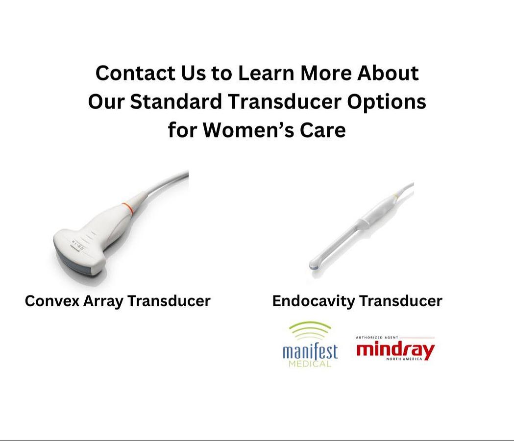 Women's Care Convex Array Endocavity Probes For Sale Mindray MX7 Advanced OBGYN | Manifest Medical
