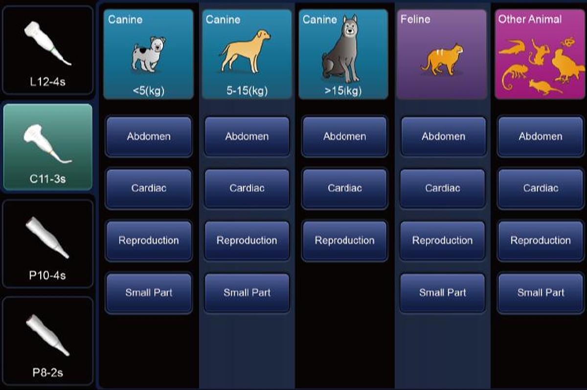 Mindray Vetus 7 Interface Canine, Feline, L12-4s, C11-3s, P10-4s, P8-2s Ultrasound Probe Transducers