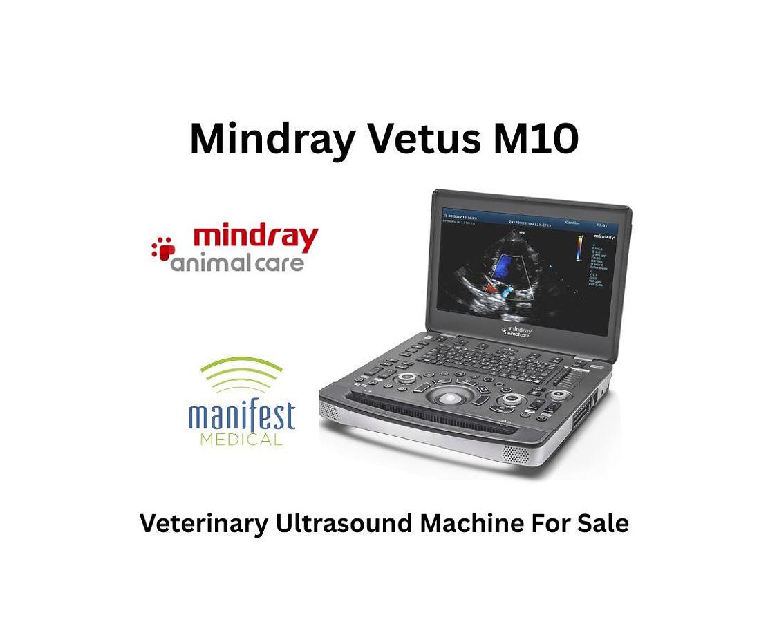 Manifest Medical | Mindray Vetus M10 Laptop Veterinary Ultrasound Machine For Sale