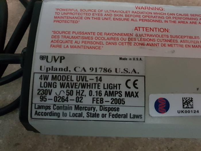 Used UVP UVL-14 Upland long wave white light