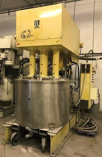 Used 300 GALLON ROSS TRIPLE SHAFT VERSAMIX  – S/S – VACUUM – JACKETED (#9035)