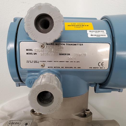 Used Micro Motion Mass Flow Calibrator Sensor