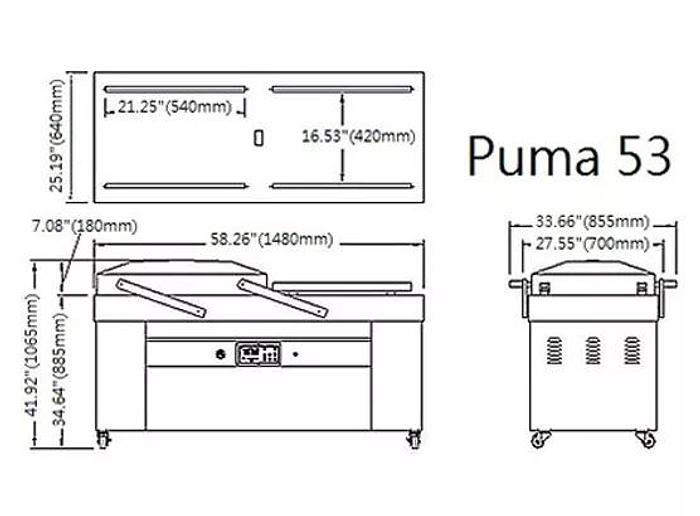 RAM Model 53 Puma Double Chamber Vacuum Packaging Machine