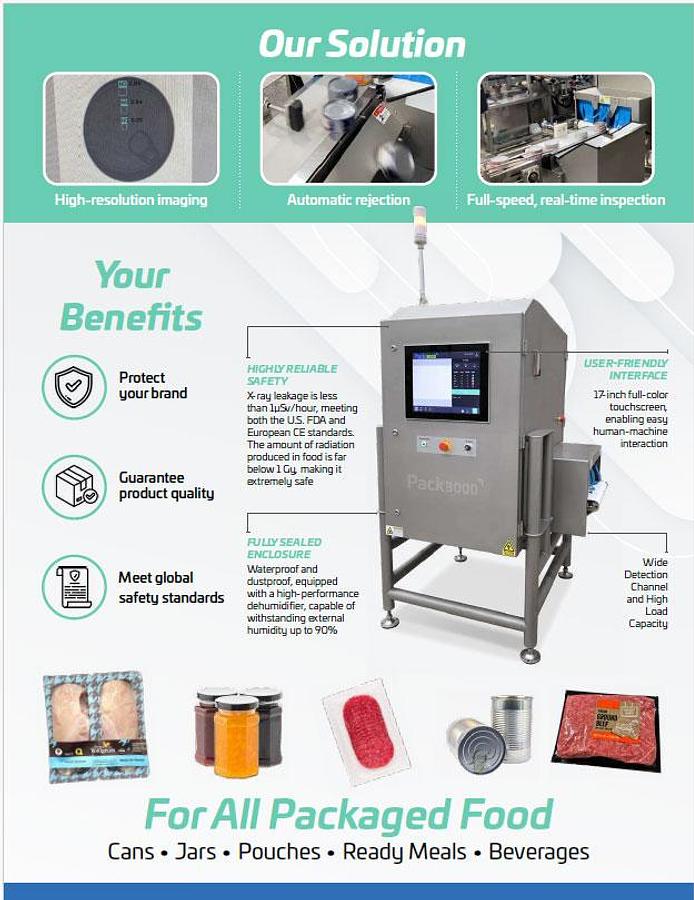MDSP3KSX6016 X-RAY Machine for Food Processing