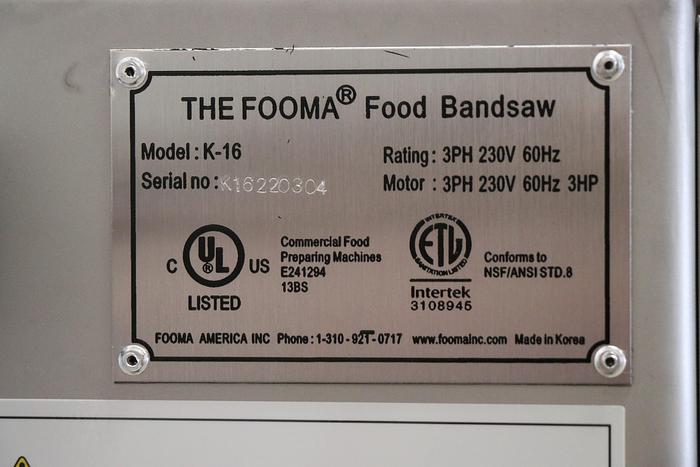 RAM S16 Industrial Meat Band Saw