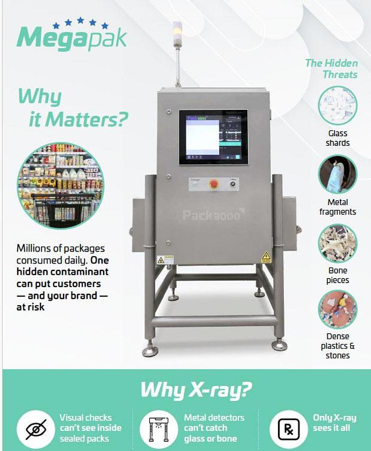 MDSP3KSX6016 X-RAY Machine for Food Processing