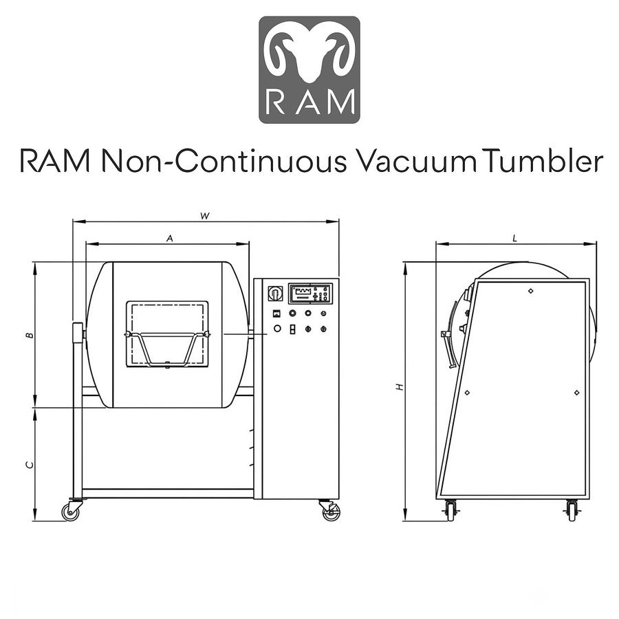 RAM MT-150 Non-Continuous Vacuum Tumbler