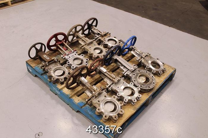 Used 4" Hand Operated Knife Gate Valve #43357