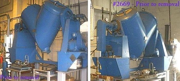 Used 20 CU. FT. P-K TWIN SHELL SOLIDS PROCESSOR – S/S-VAC-JACKETED (#2669)