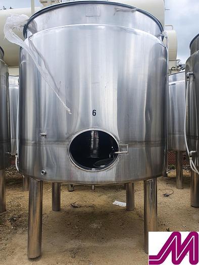Used 2012 6,000 Litre Stainless Steel Jacketed Open Top Tank