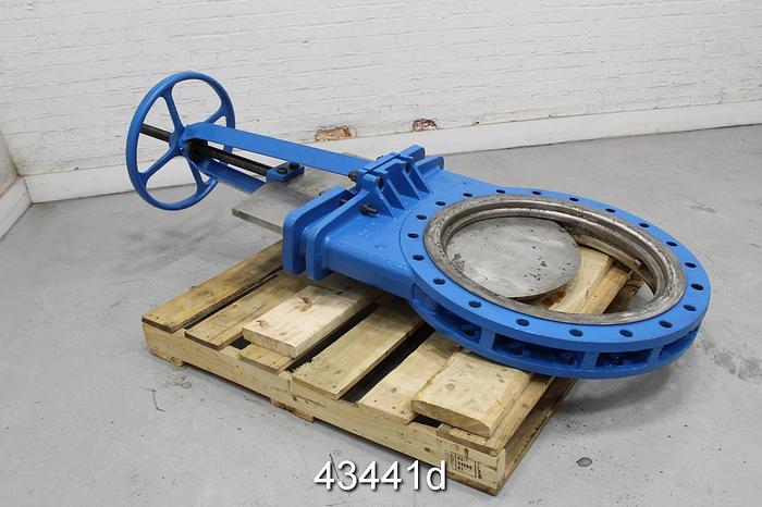 Used Fabri-Valve 24" Hand Operated Knife Gate Valve #43441