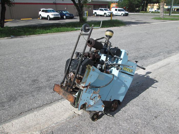 Used Target Pro 35 III Concrete Saw With Single Axle Trailer