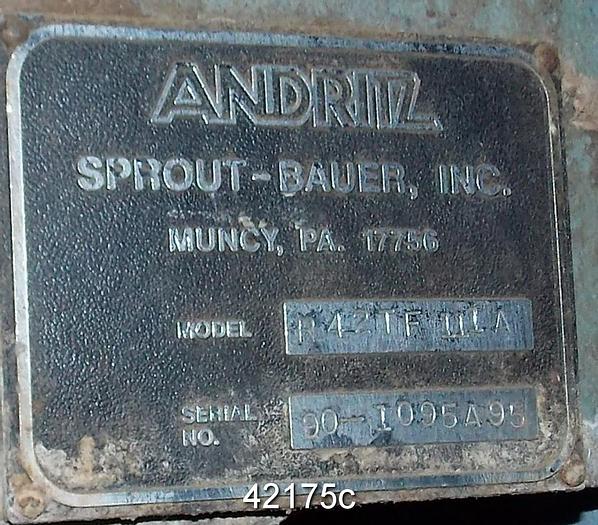 Used Andritz Sprout Bauer 42" Low Consisitency Refiner #42175