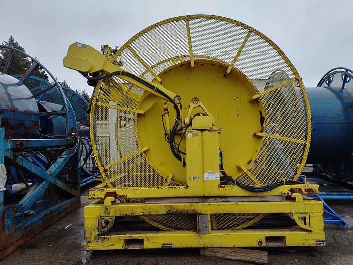 Used CT Reel w/Stand, 144" OD x 84" Drum, Hydra-Rig