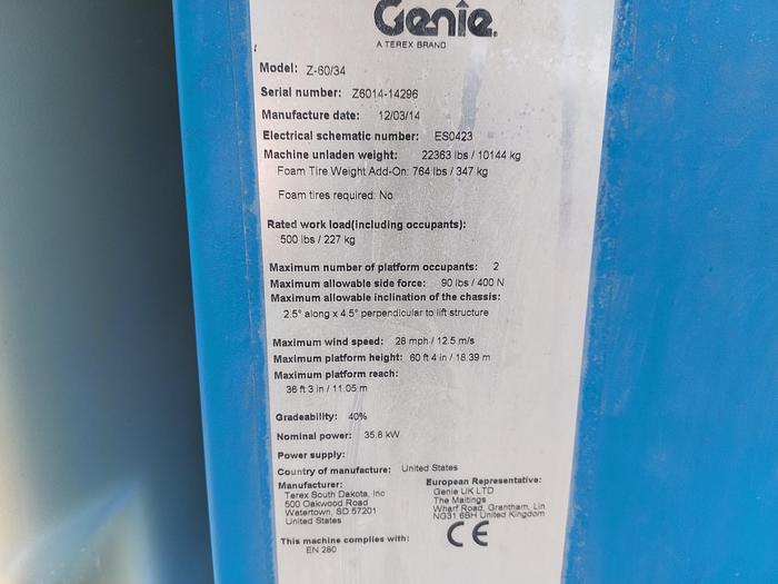 Used Genie Z60