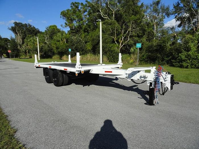 Used Allegheny Flatbed T/A AB Extendable Pole Trailer - 69389