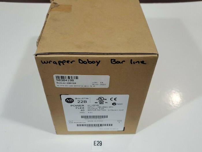 *NEW IN BOX* ALLEN BRADLEY 22B-B5P0N104 POWER FLEX 40 AC MOTOR DRIVE + WARRANTY!