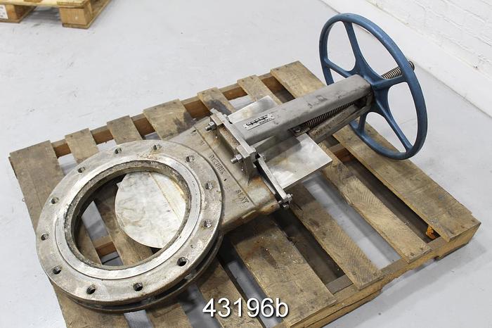 Used Dezurik 14" Hand Operated Knife Gate Valve #43196