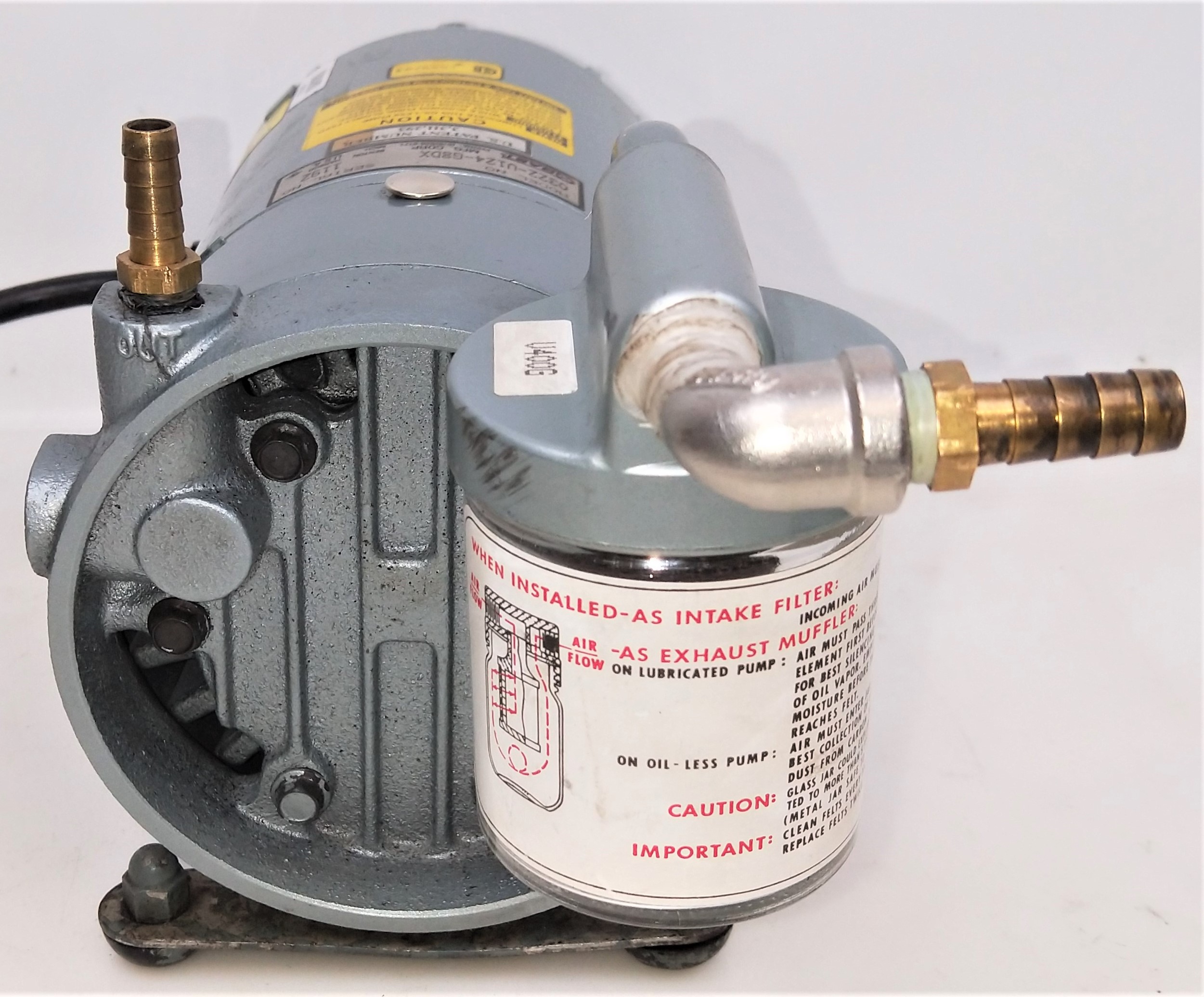 Used Gast 0322V124G8DX Lubricated Rotary Vacuum Pump for Sale at
