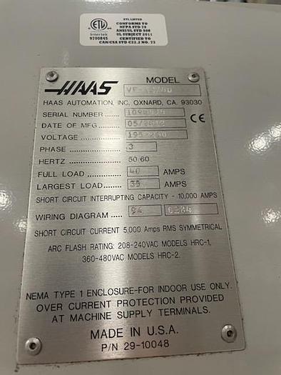 Used 2012 Haas VF12-50