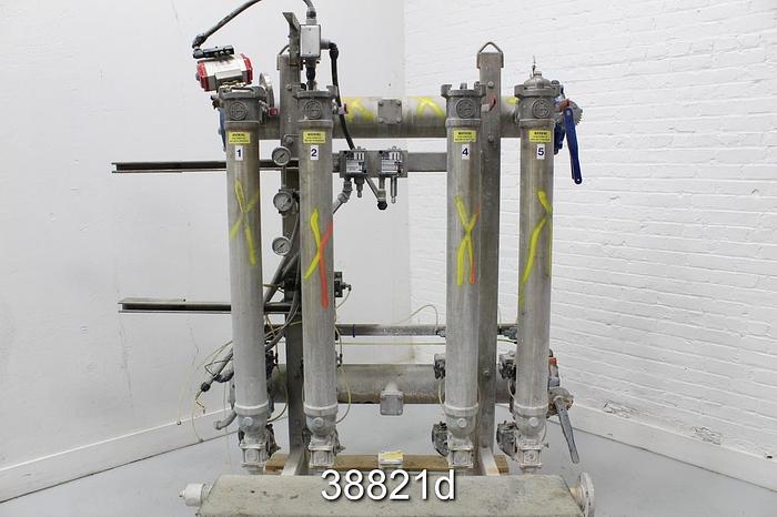 Used AES Albany 4-Bank Canister Filter, Model 5700 54/5A2 #38821