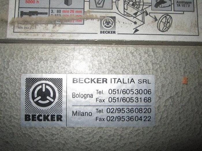 Used Pump, Vacuum, 3 HP, Type KVT, S/st, Becker #C738213