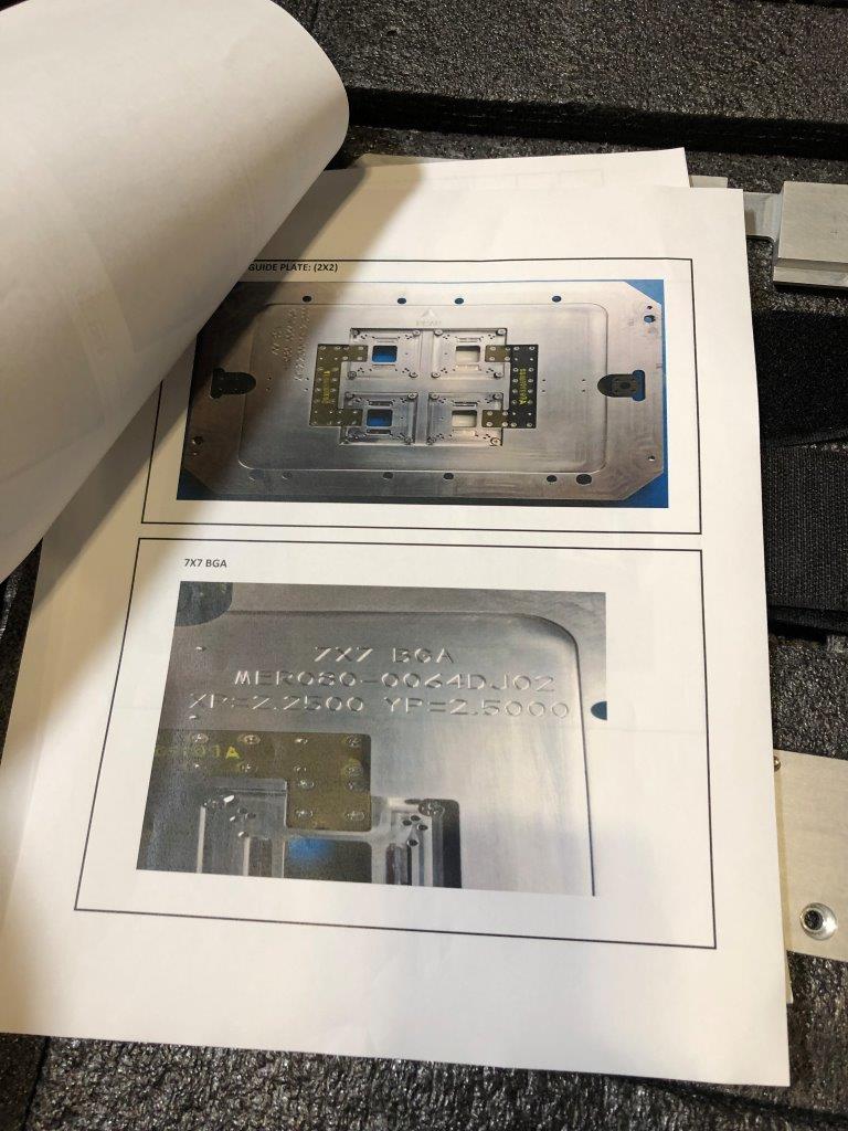 Used Delta Edge DE8000 7X7 BGA Test Handler Change Kit