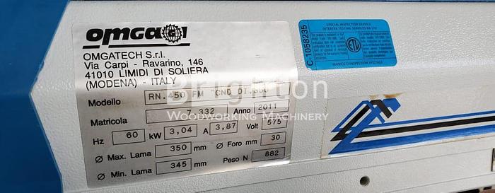 Used 2011 Omga RN450 Radial Arm Saw