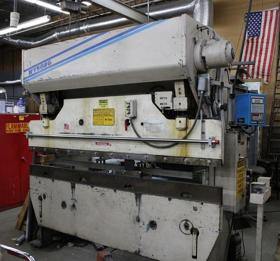 Used 8' Wysong 60 Ton model H6096 Hydraulic Press Brake w/ASAP CNC Back Gauge