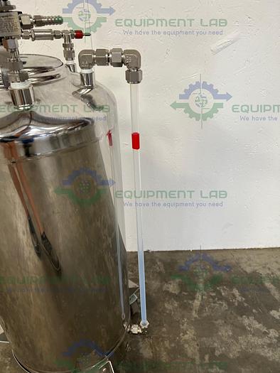 Used Apache Stainless Equipment  40 Liter Stainless Steel Pressure Vessel 160PSI