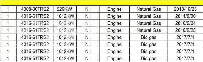 1 MW 2017 New Perkins 4016-65TRS2 Natural Gas Generator