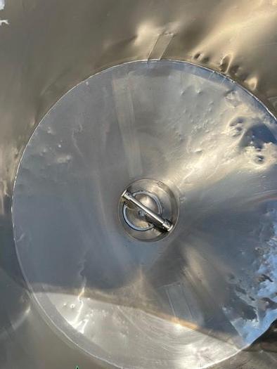 Used 250 Gallon Stainless Steel Sanitary Tote Tank