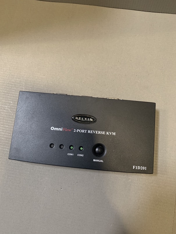 Used Belkin Omniview 2 Port Reverse KVM F1D201
