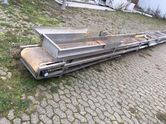 Brugt Rustfrit 19 m transportbånd