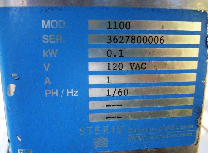 Used Filler, Vial, Steris Basil, Conveyor, Mdl 1100, #S741357